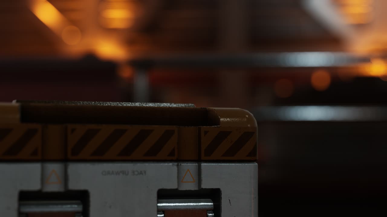 Sci-fi tunnel or spaceship corridor