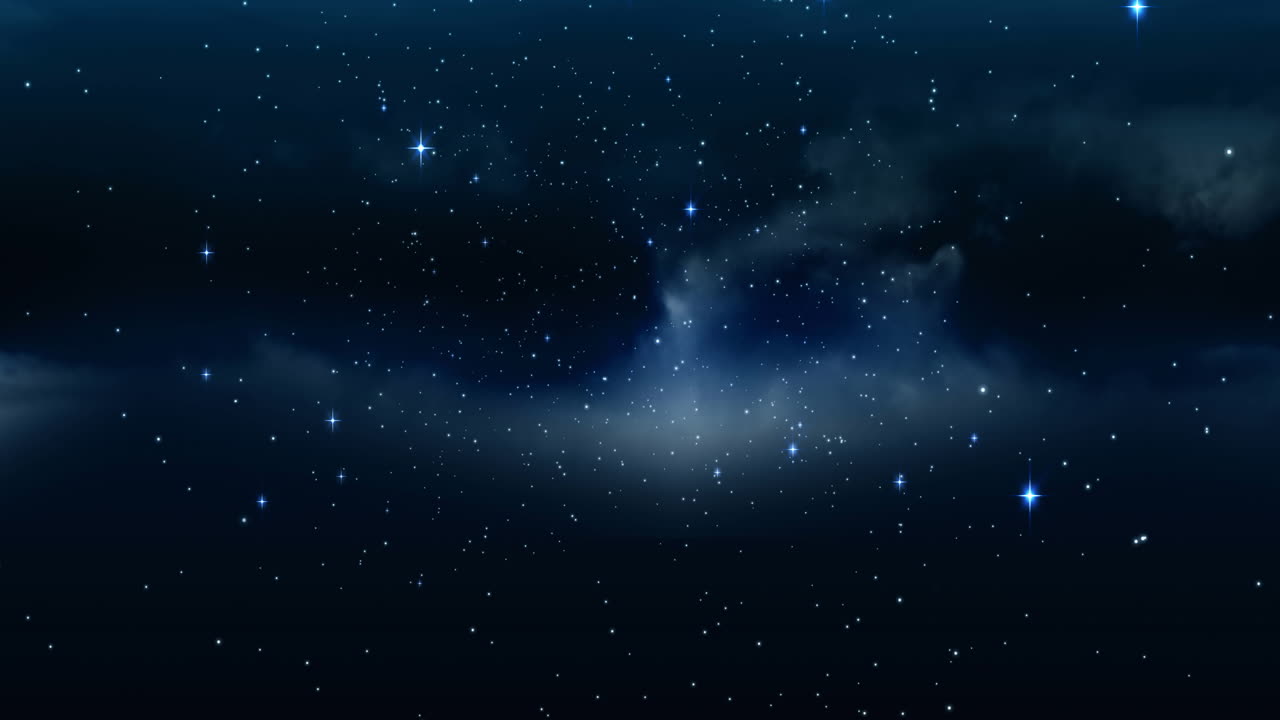 밤하늘 위 에 빛나는 별 들 의 애니메이션