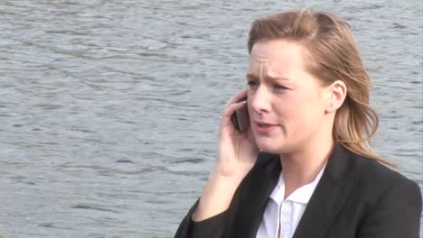 businesswoman talking on mobile phone