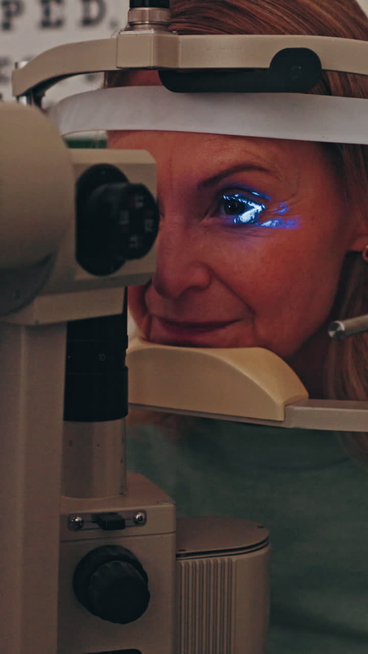 Eye exam with slit lamp