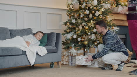 reunión familiar de navidad