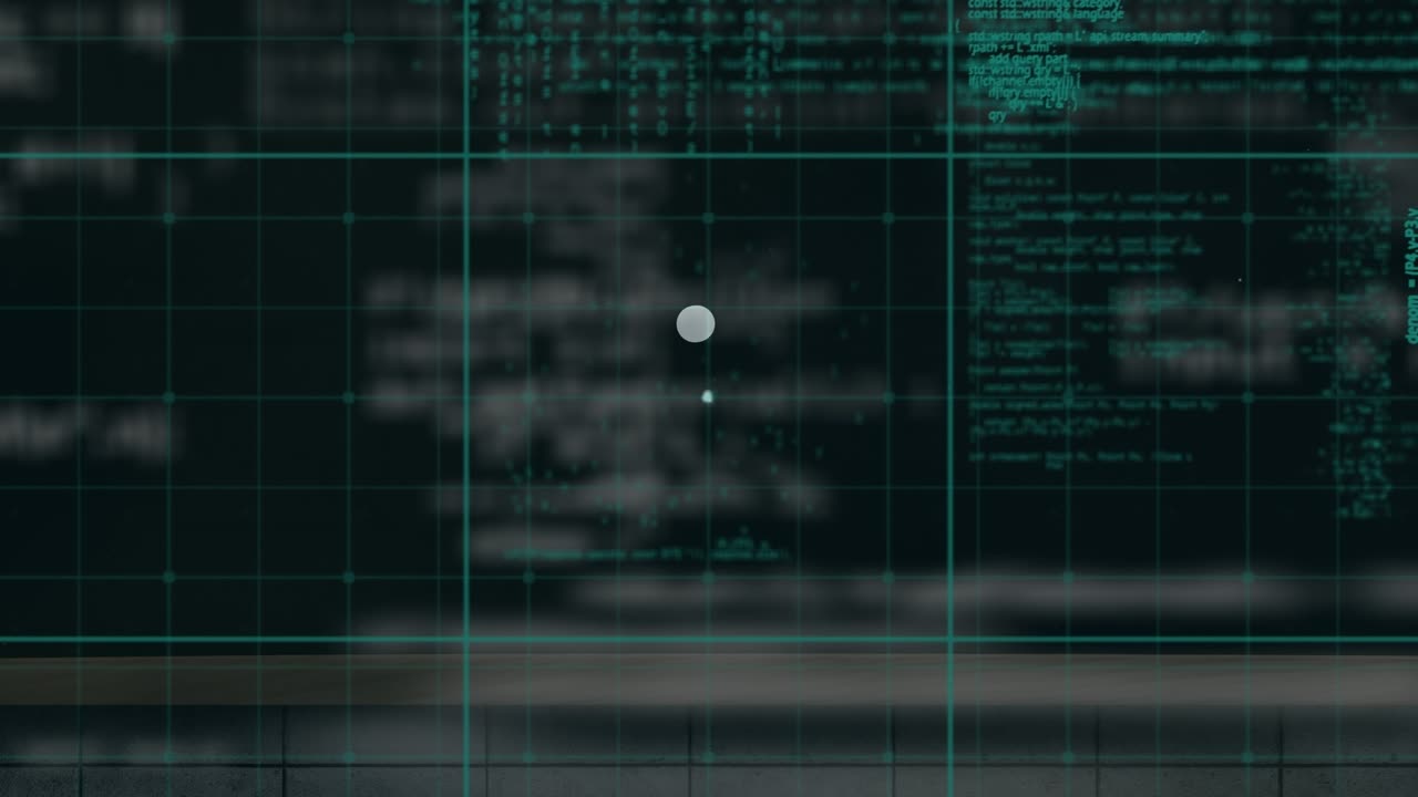 Animation of network of connections over data processing