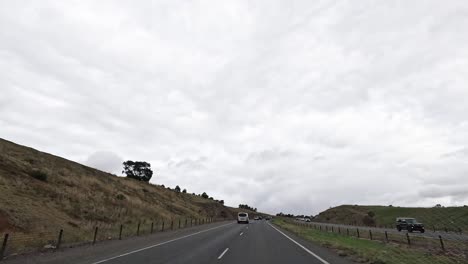 driving on a highway in melbourne, australia