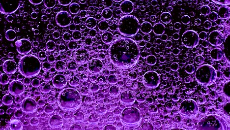 movement of bubbles in liquid.