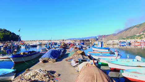 El-Puerto-Pesquero-De-Ziama-El-Mansouria-Jijel,-Argelia.