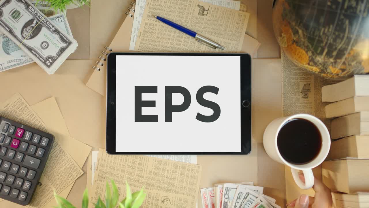 EPS DISPLAYING ON FINANCE TABLET SCREEN