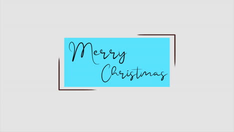 Modern-Merry-Christmas-text-in-blue-frame-on-white-background