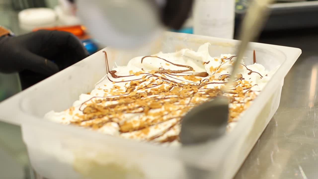 젤라또 장식을 가까이서 본 모습