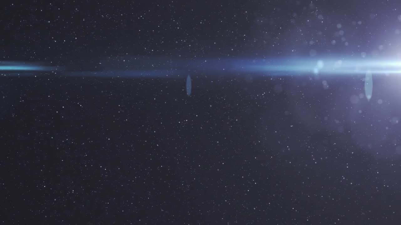 검은 바탕에 빛나는 불빛의 애니메이션