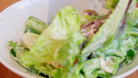 fresh vegetable salad bowl close up, healthy organic vegetables' salad with tuna