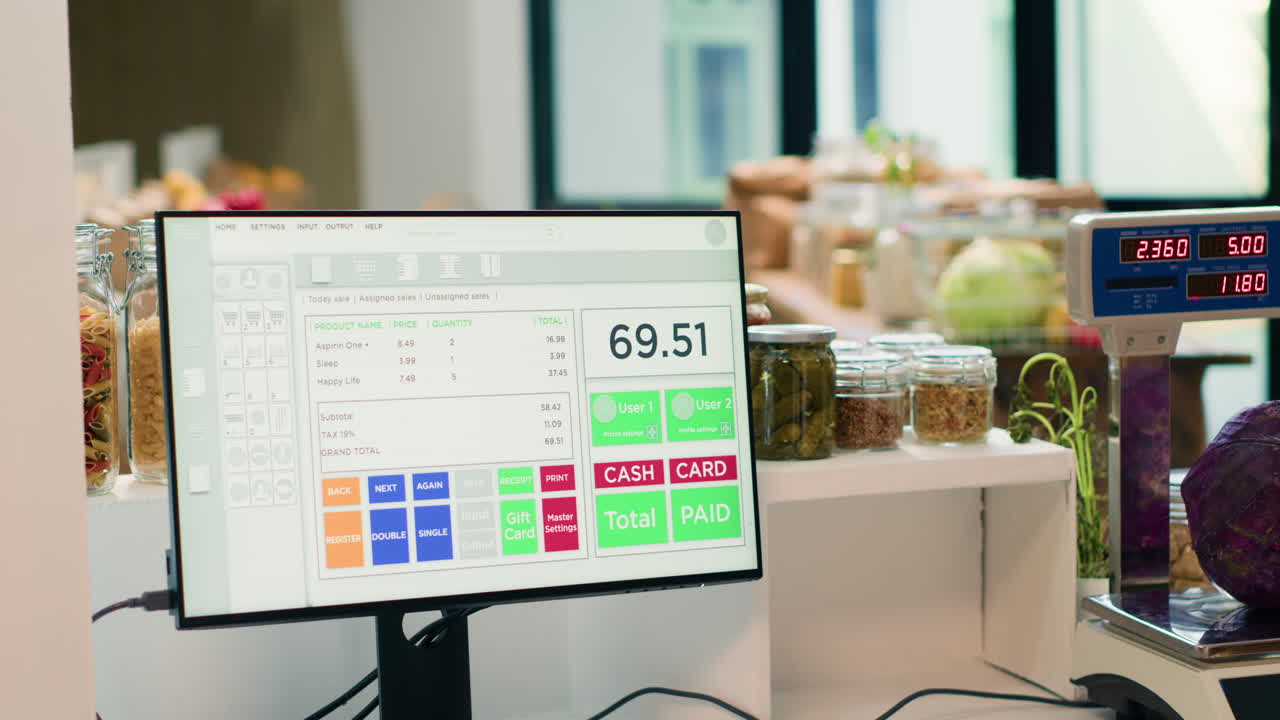 supermercado local ecológico vacío