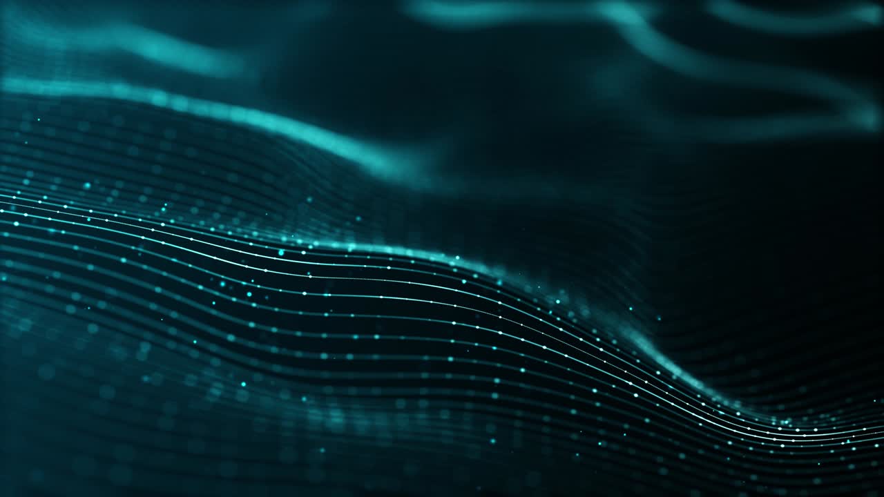 4K Soft wave and big data background(loopable)