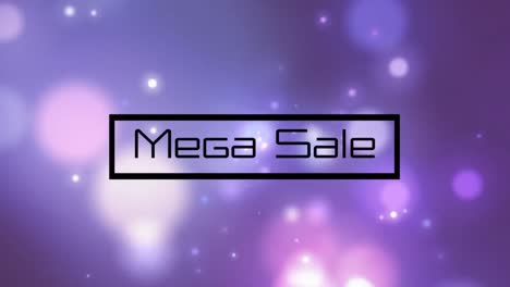 Animation-Von-Mega-Sale-Text-Und-Flecken-Auf-Schwarzem-Hintergrund