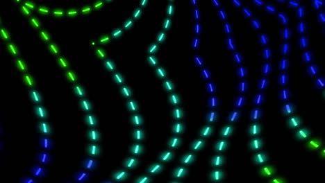 fondo de movimiento de línea de trazo ondulado colorido. abstracto colorido de neón brillante línea de trazos geométricos.