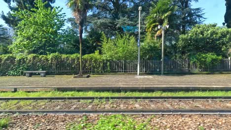 train view of mandello del lario station