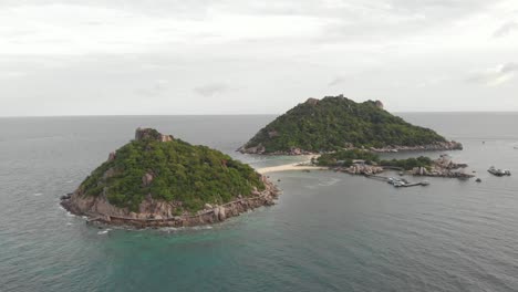 vista aérea de la isla de koh nang yuan, koh tao, surat thani, tailandia