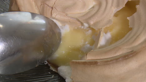 lemon meringue pie close-up