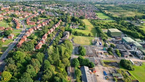 dewsbury moore, england a typical urban council owned housing estate in the uk video footage obtained by drone