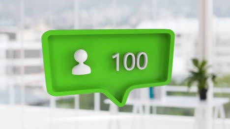 icono de perfil con números para las redes sociales