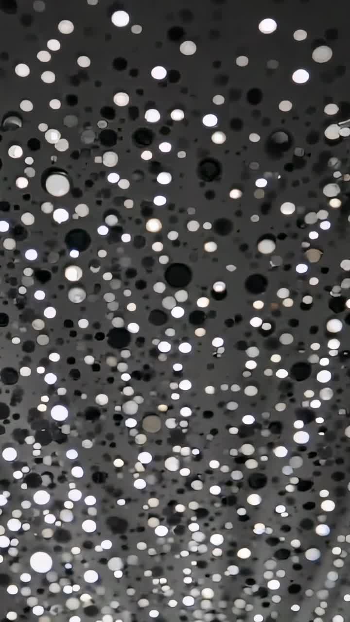 Video verticale: inclinazione della camera verso l'alto, panoramica su pannello forato, che mostra luci che cambiano