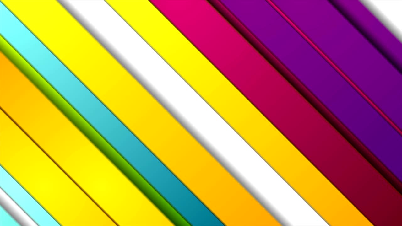coloridas rayas modernas suaves animación de video abstracta