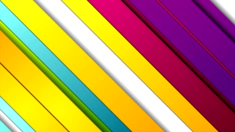 coloridas rayas modernas suaves animación de video abstracta