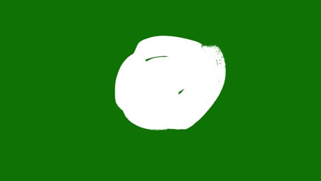 elemento de línea de pincel abstracto dibujado a mano en un fondo de pantalla verde