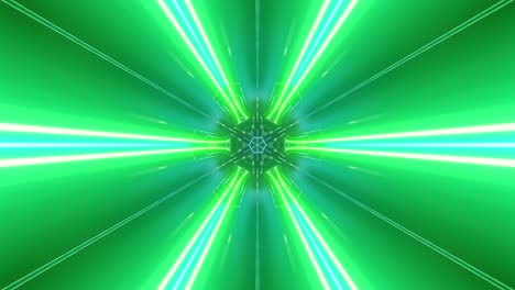 fondo en el estilo de cyberpunk o futuro de alta tecnología. transformador de túnel de ciencia ficción con luces de neón. túnel de alta tecnología abstracto en bucle de 4k. la cámara vuela a través del túnel cambiante a alta velocidad.