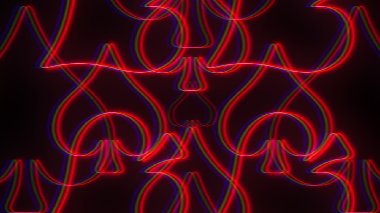 las líneas rojas y azules vibrantes y giratorias crean un patrón intrincado.