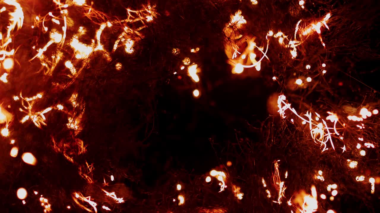 combustión de la lana de acero