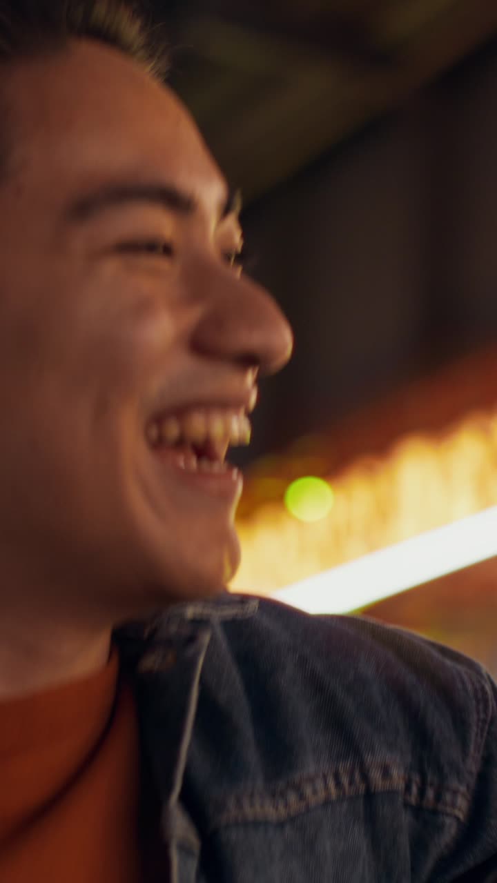 Happy Friends at Night Out