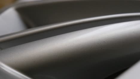 alloy wheel on luxury car 4k panning video