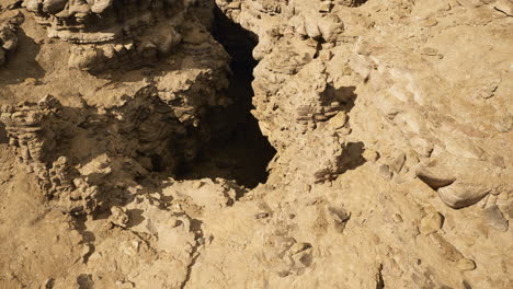 canyon view with rugged rocks under bright sunlight