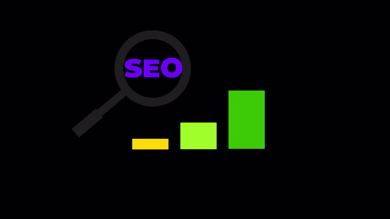 SEO Analysis with Growing Bar Chart Animation