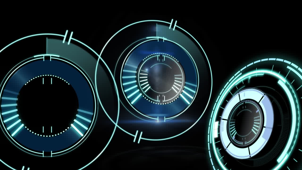 Scopes on black background