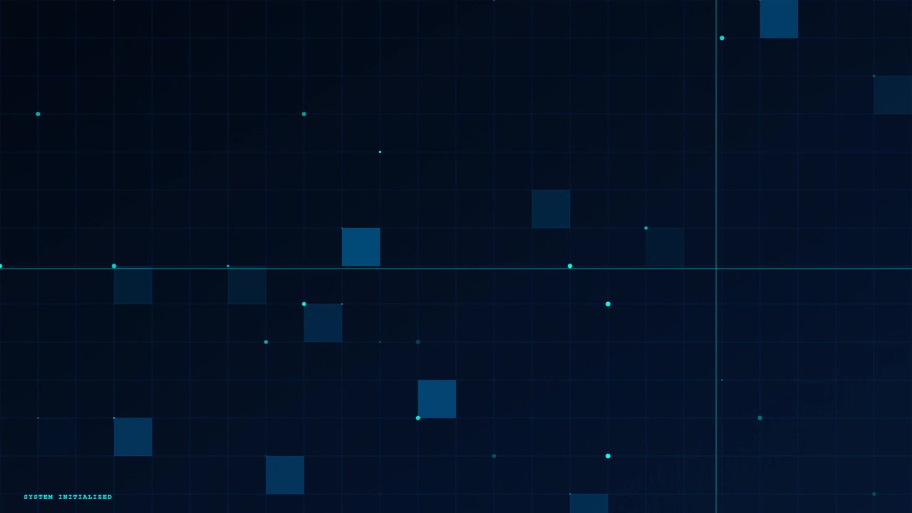 Digital Interface Loading Screen with System Initialization Text