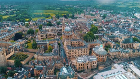 drone oxford college england aerial