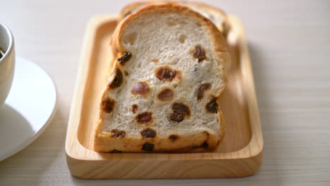 raisin-bread-with-coffee-cup-for-breakfast