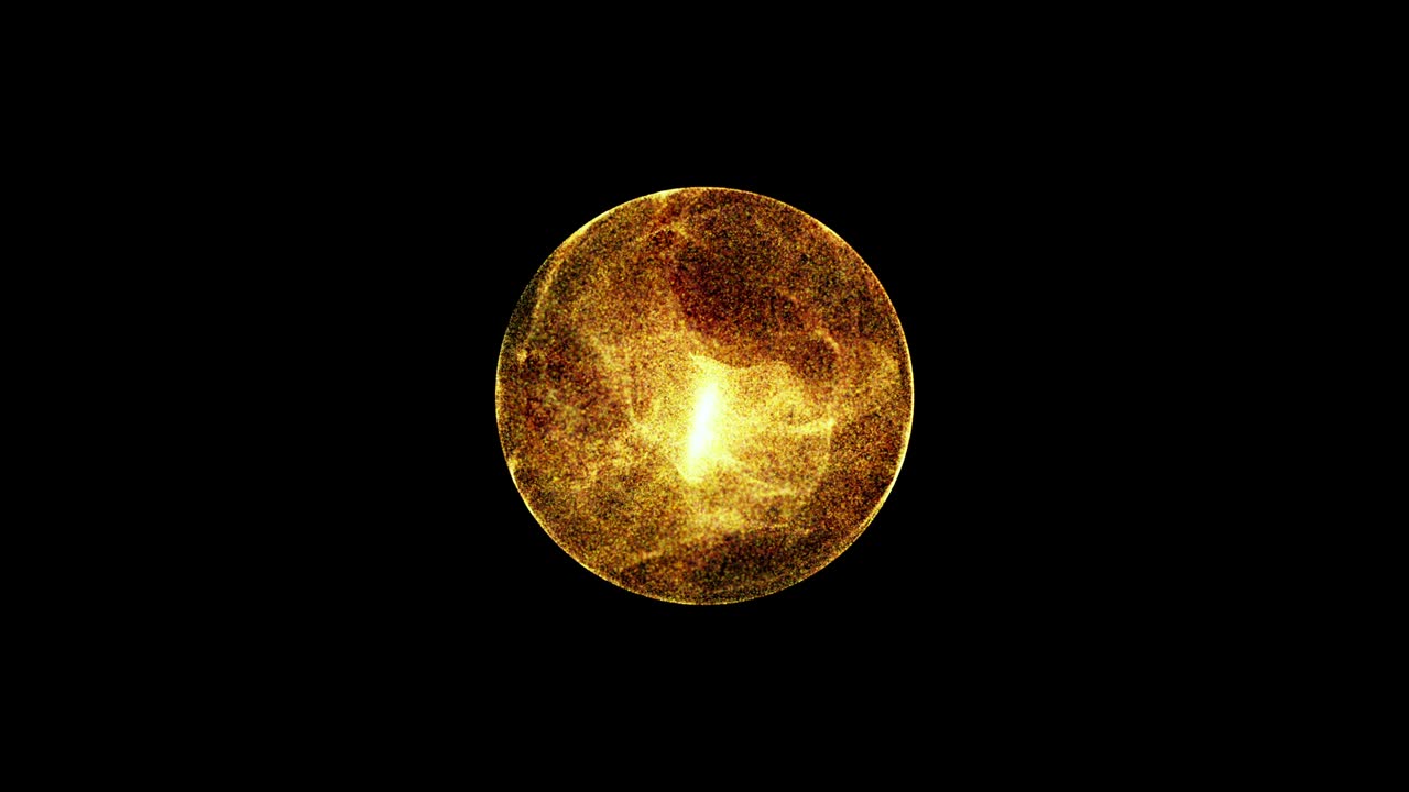 Explosion with particles in sphere
