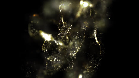 Gold-dust-particles-glitter-dust-Animation-Explode-Sparkle-fast-energy-flying-wave-on-black-background