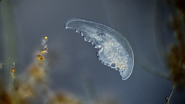 Microscopic Transparent Aquatic Organism