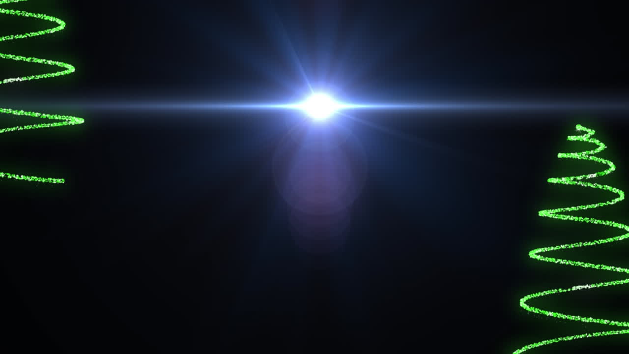 animación de espirales de neón y luz sobre fondo negro