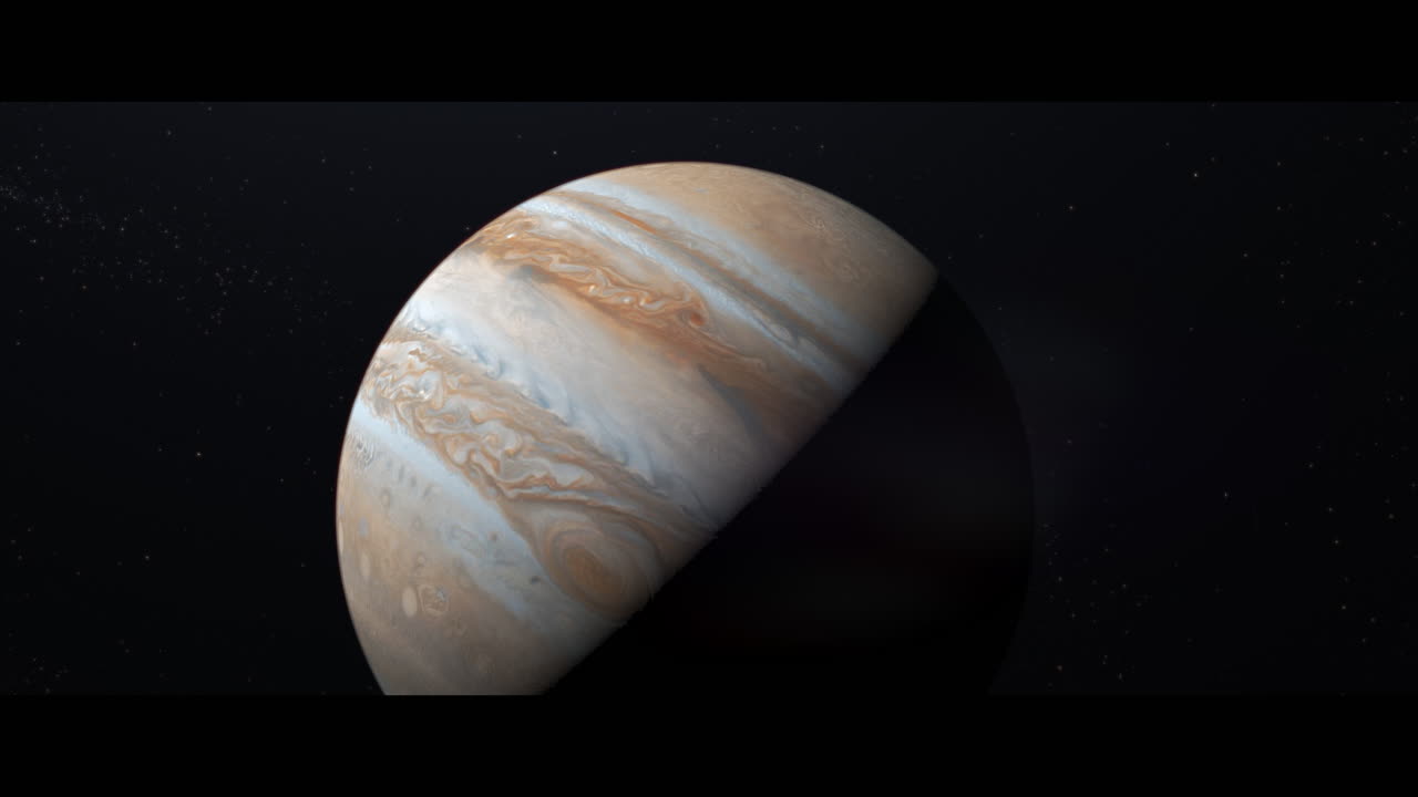 Jupiter planet viewed from space