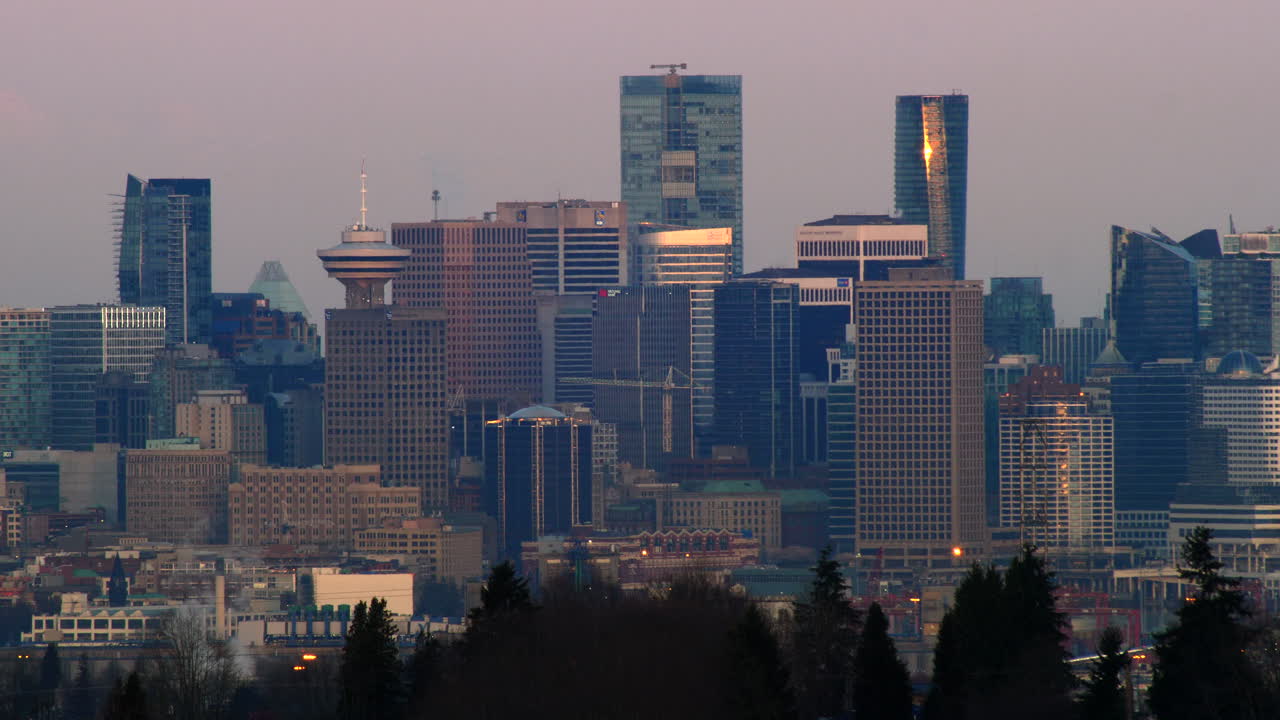 City Of Vancouver Canada during Sunrise