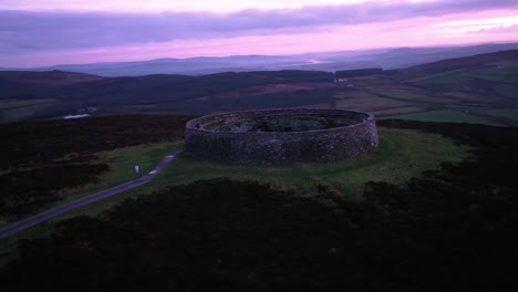 grianan of aileach ring fort, donegal - ireland.