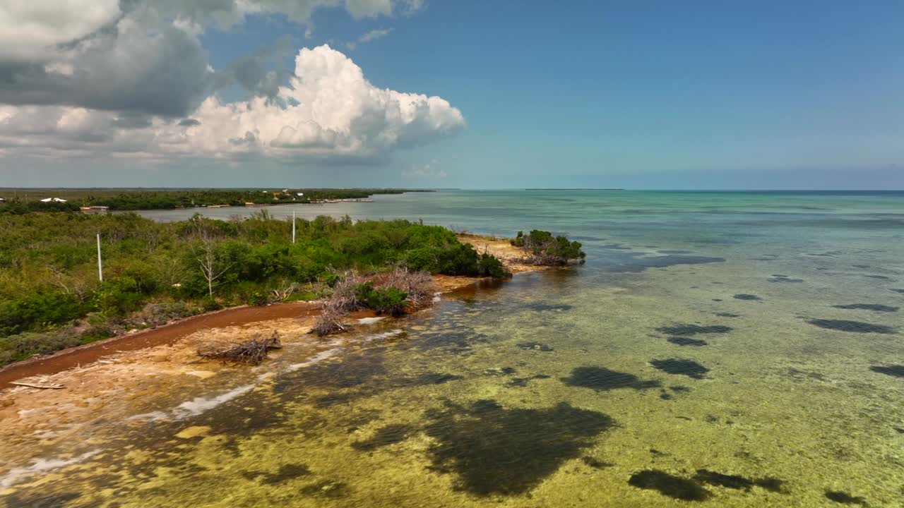 5k video aéreo de drones sugarloaf key florida estados unidos