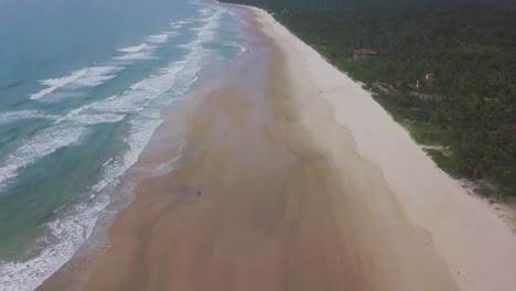aerial view of a beautiful tropical beach