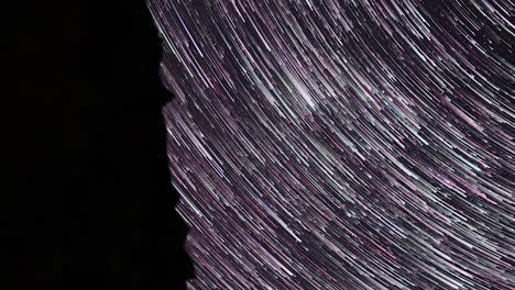 star trails time lapse in vertical orientation