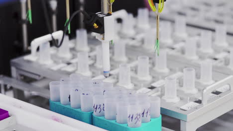 in the laboratory close-up machine for painting cells for their detailed consideration. the robot analyzes