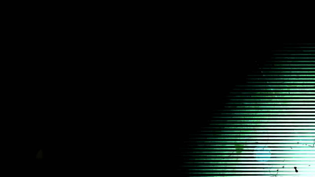 Digital Glitch Effect with Flickering Light and Scan Lines